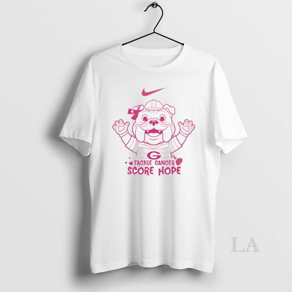 Original Georgia Bulldogs Breast Cancer Awareness - Adult & Kids T-Shirts, Sweatshirts & Hoodies apparel design preview 1