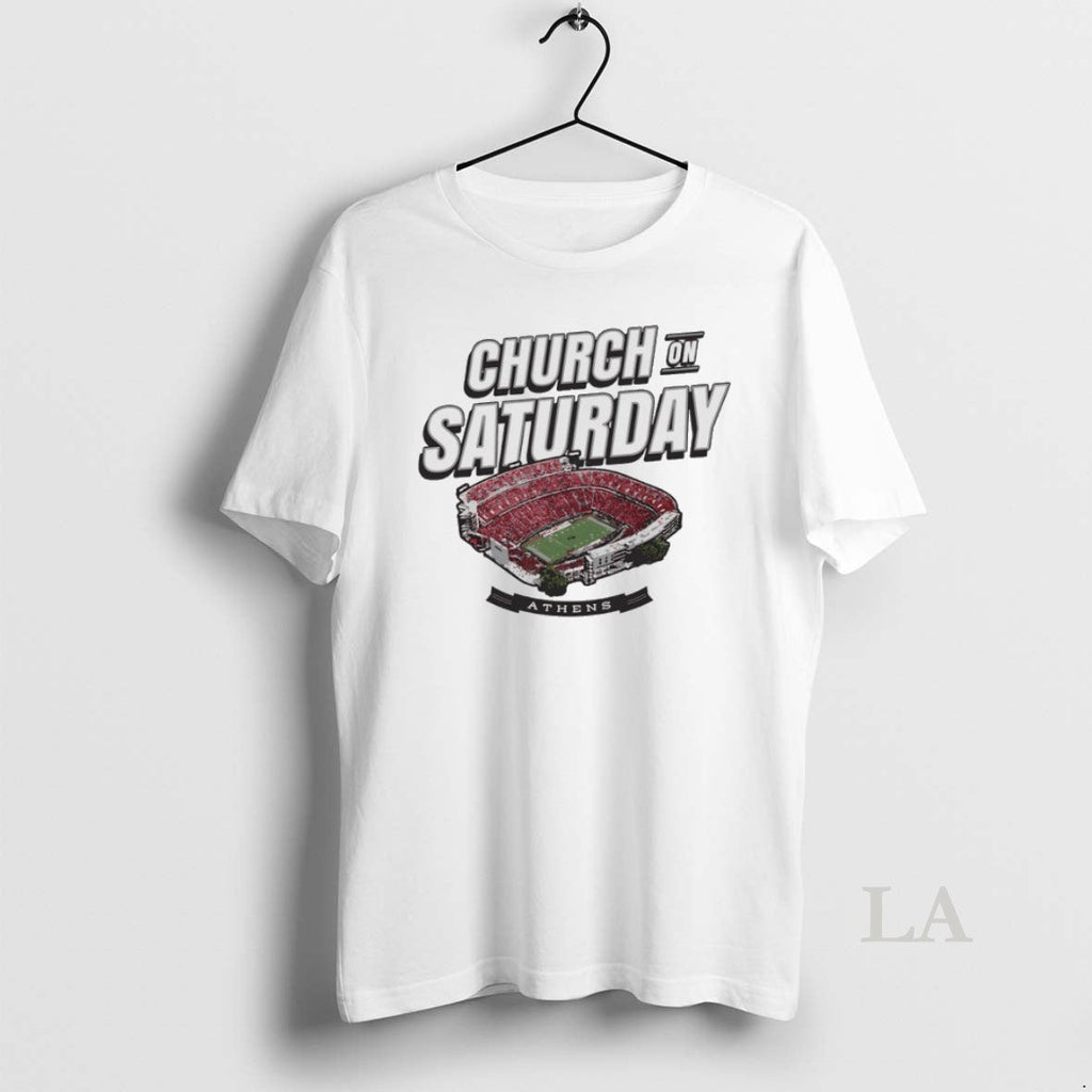 Original Georgia Bulldogs Church On Saturday Sanford - Adult & Kids T-Shirts, Sweatshirts & Hoodies apparel design preview 1