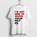 Original Georgia Bulldogs Im Just Here To Watch Oscar - Adult & Kids T-Shirts, Sweatshirts & Hoodies apparel design preview 1