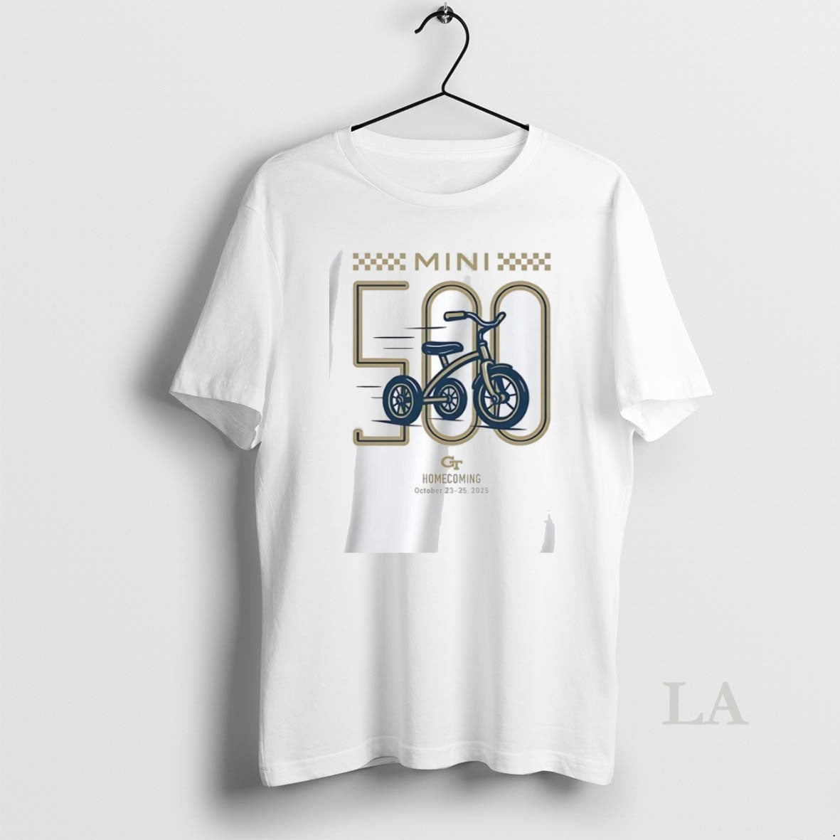 Original Georgia Tech Mini 500 Homecoming 2025 - Adult & Kids T-Shirts, Sweatshirts & Hoodies apparel design preview 1