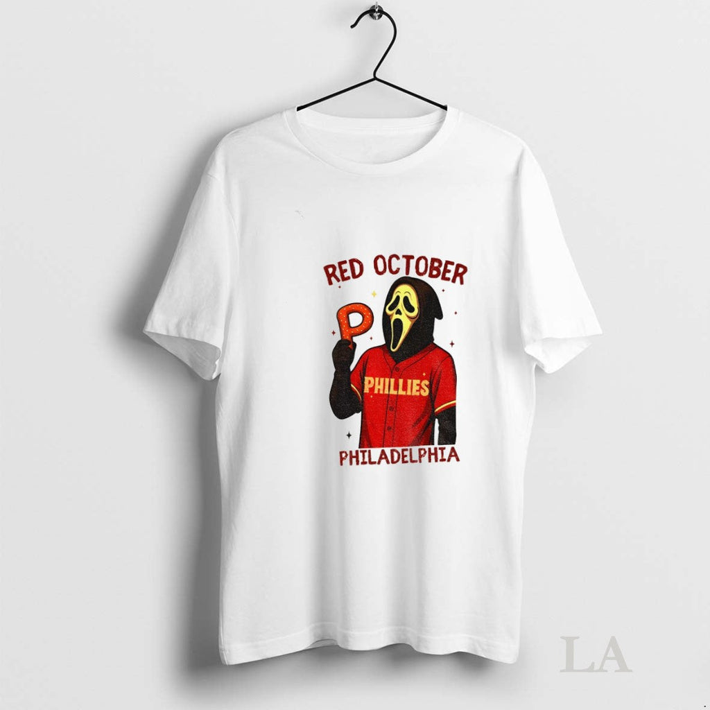Original Ghost Face Phillies Red October Philadelphia - Adult & Kids T-Shirts, Sweatshirts & Hoodies apparel design preview 1