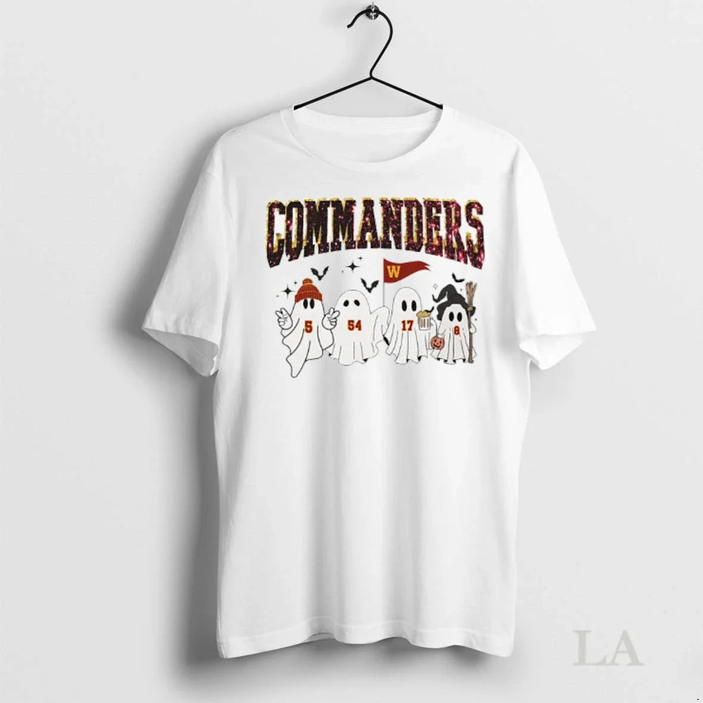 Original Ghost Halloween Washington Commanders - Adult & Kids T-Shirts, Sweatshirts & Hoodies apparel design preview 1