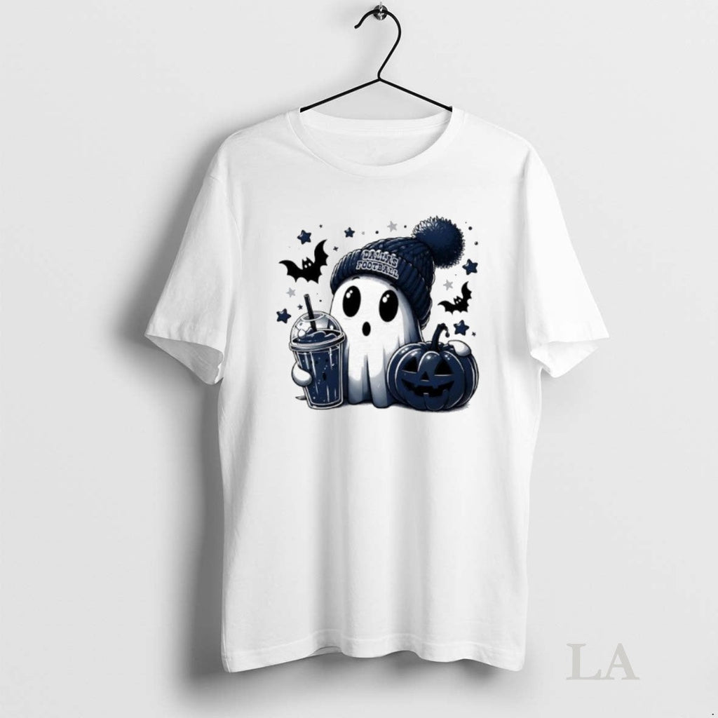 Original Ghost Halloween X Dallas Cowboys Football - Adult & Kids T-Shirts, Sweatshirts & Hoodies apparel design preview 1