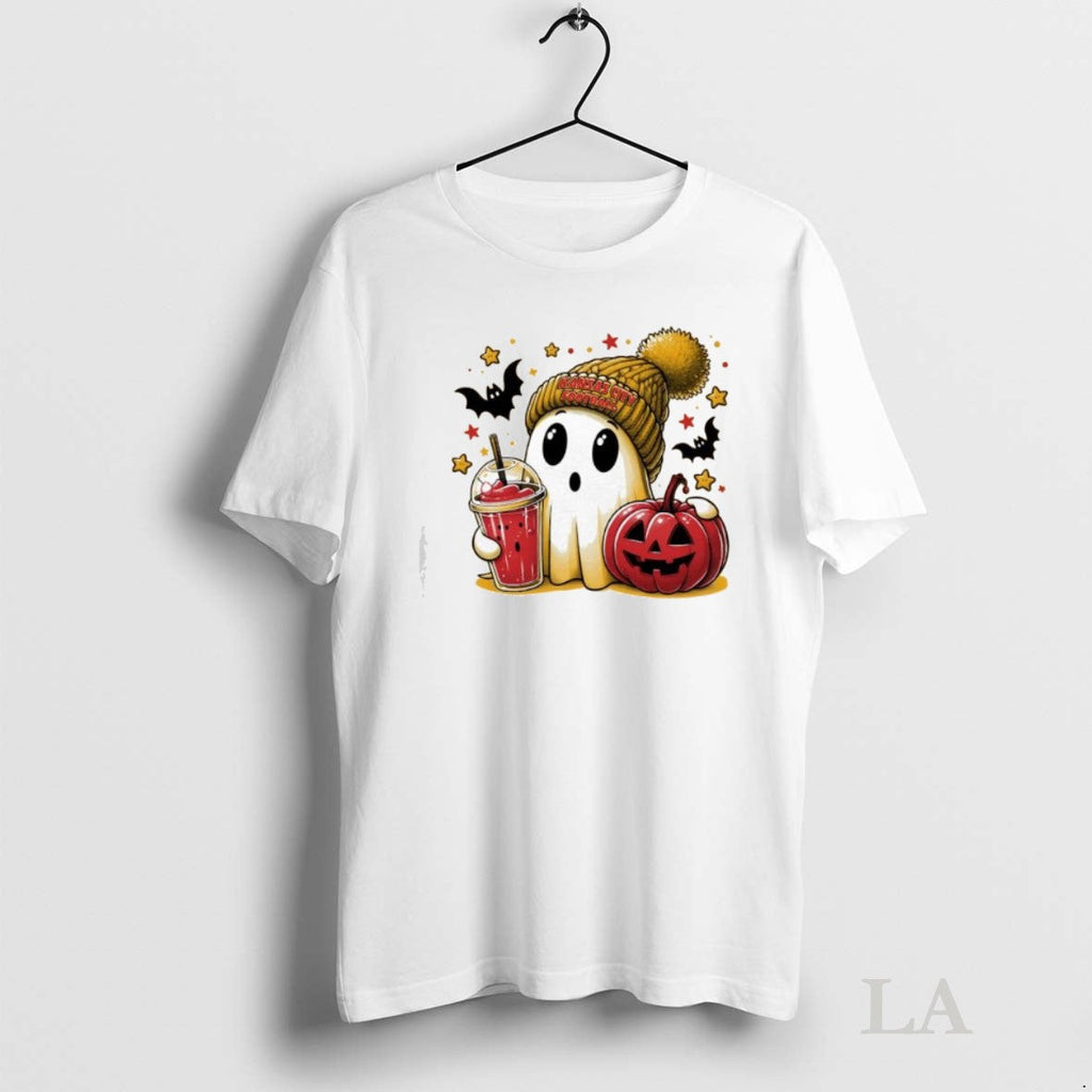 Original Ghost Halloween X Kansas City Chiefs - Adult & Kids T-Shirts, Sweatshirts & Hoodies apparel design preview 1