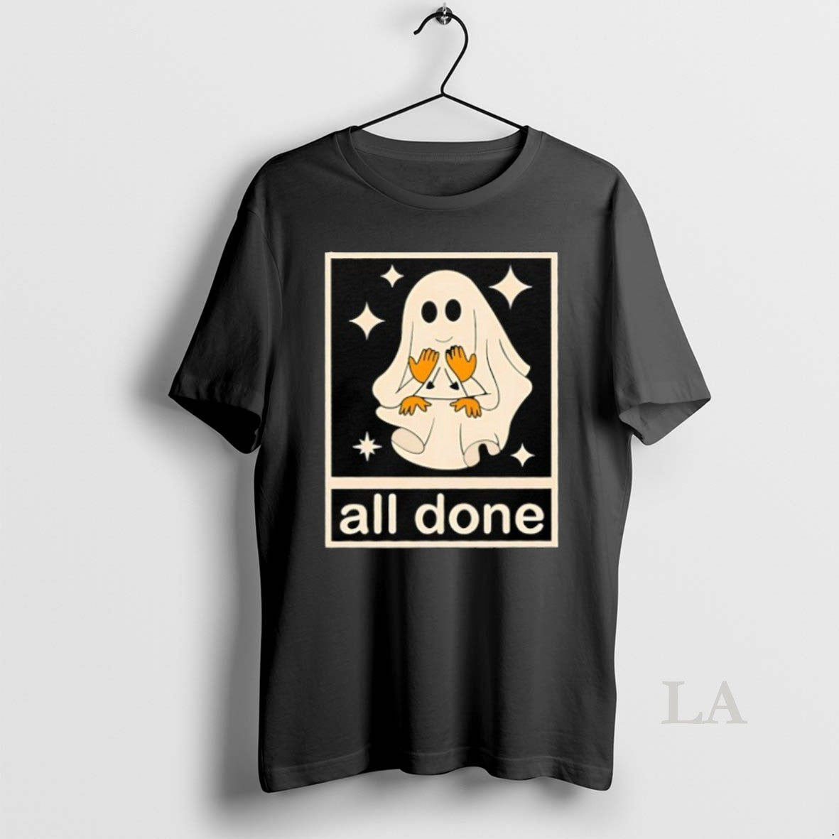 Original Ghost All Done Halloween - Adult & Kids T-Shirts, Sweatshirts & Hoodies apparel design preview 1