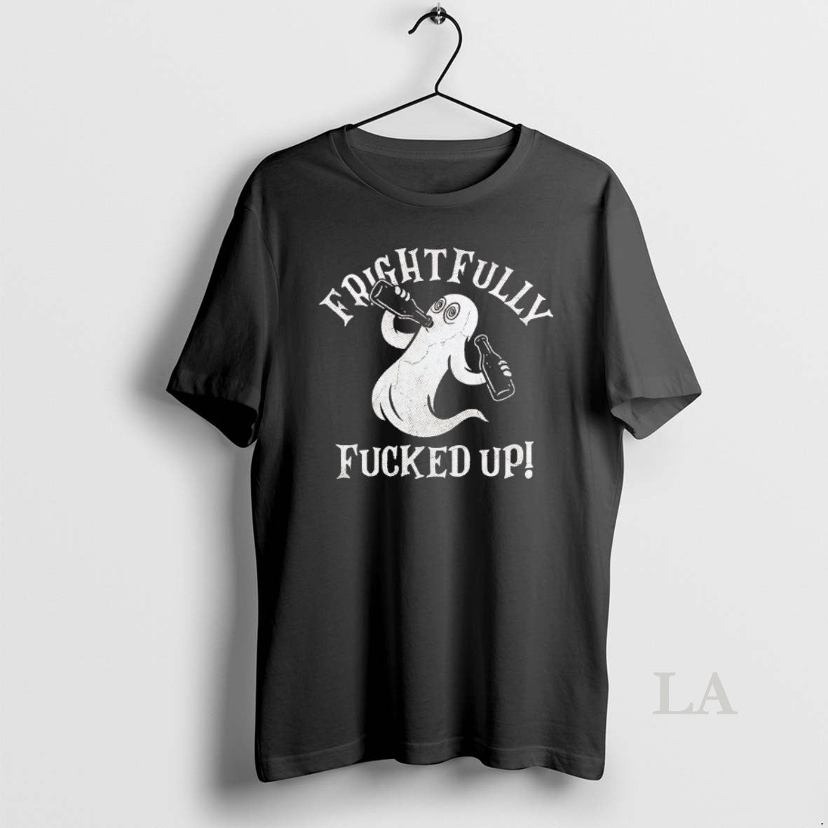 Original Ghost Frightfully Fucked Up Halloween - Adult & Kids T-Shirts, Sweatshirts & Hoodies apparel design preview 1