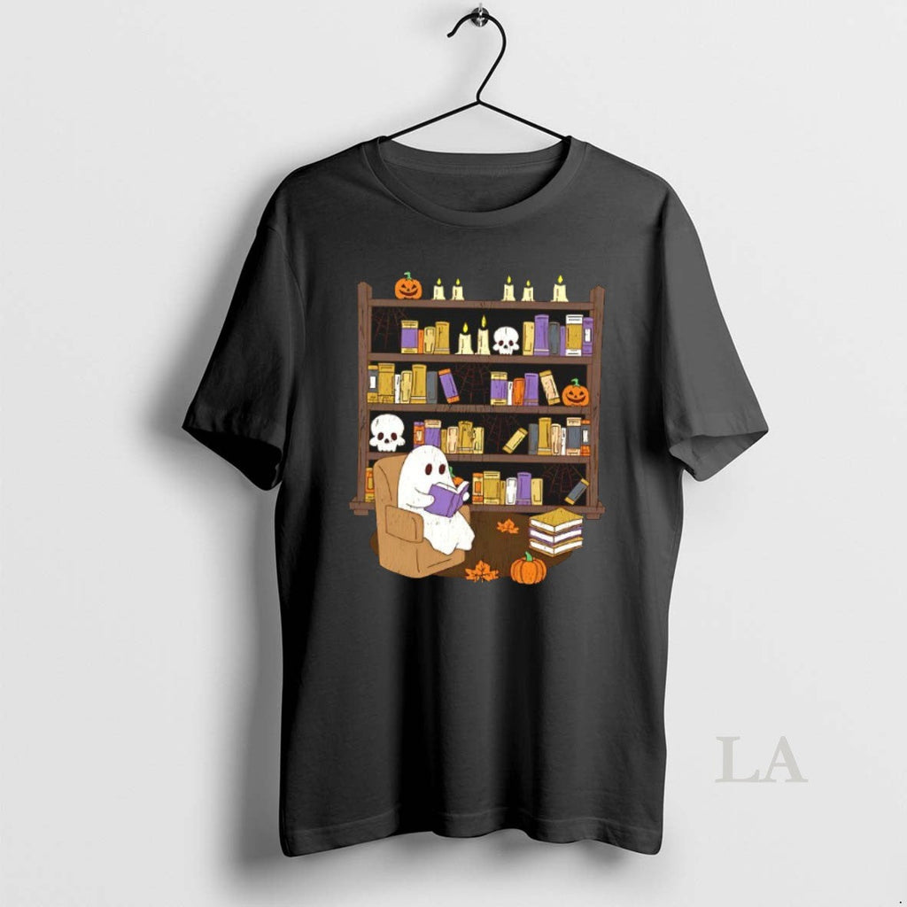 Original Ghost Library Halloween - Adult & Kids T-Shirts, Sweatshirts & Hoodies apparel design preview 1