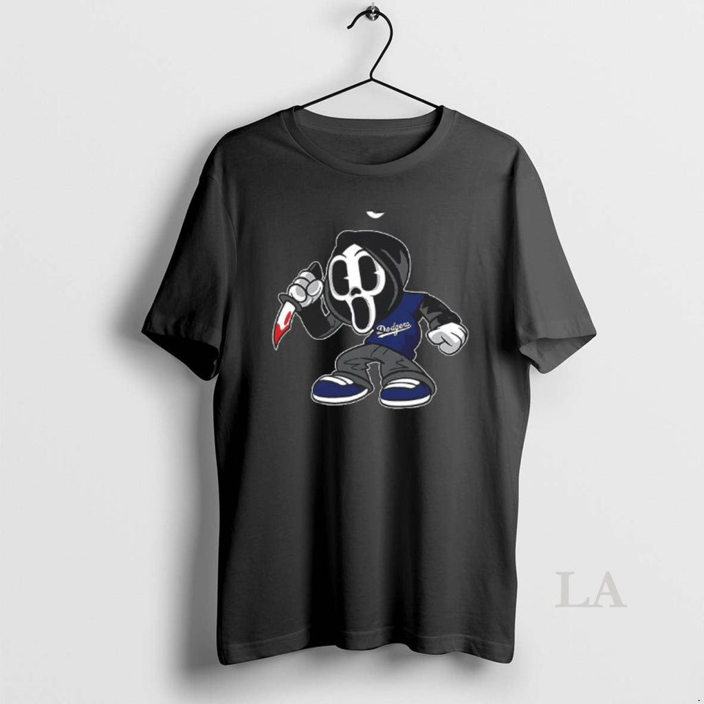Original Ghostface Scream Los Angeles Dodgers - Adult & Kids T-Shirts, Sweatshirts & Hoodies apparel design preview 1