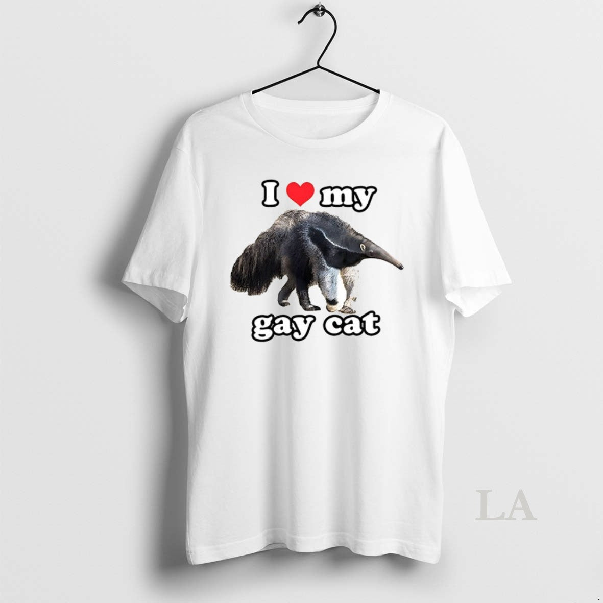 Original Giant Anteater I Love My Gay Cat Ceramic And - Adult & Kids T-Shirts, Sweatshirts & Hoodies apparel design preview 1
