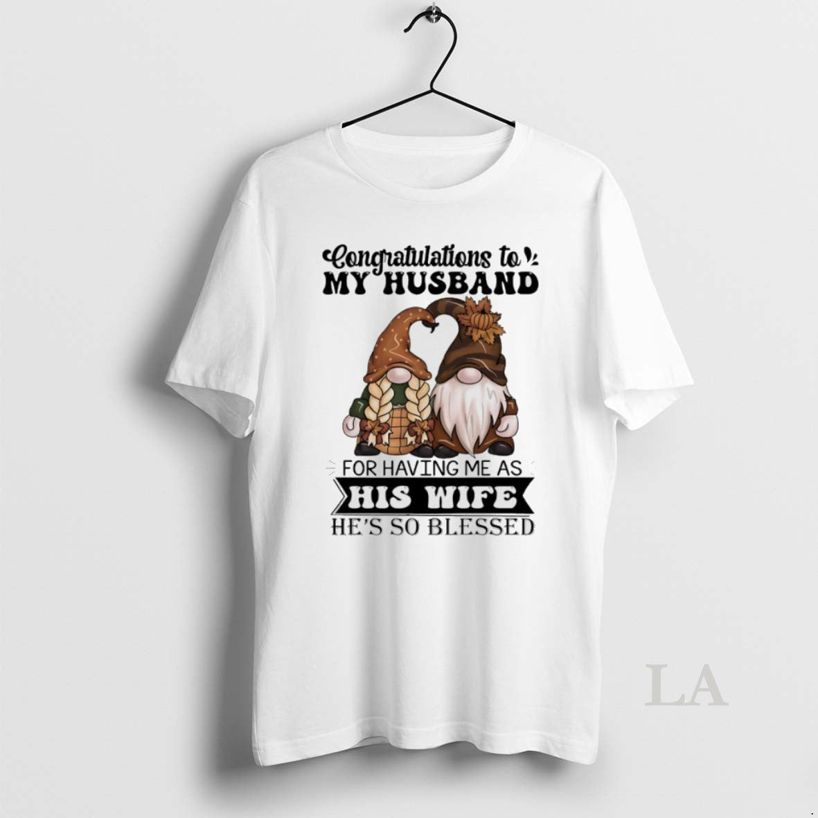Original Gnome Congratulations To My Husband For - Adult & Kids T-Shirts, Sweatshirts & Hoodies apparel design preview 1