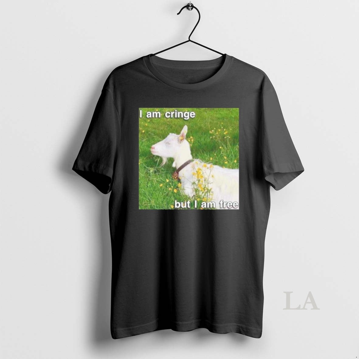 Original Goat I Am Cringe But Free - Adult & Kids T-Shirts, Sweatshirts & Hoodies apparel design preview 1