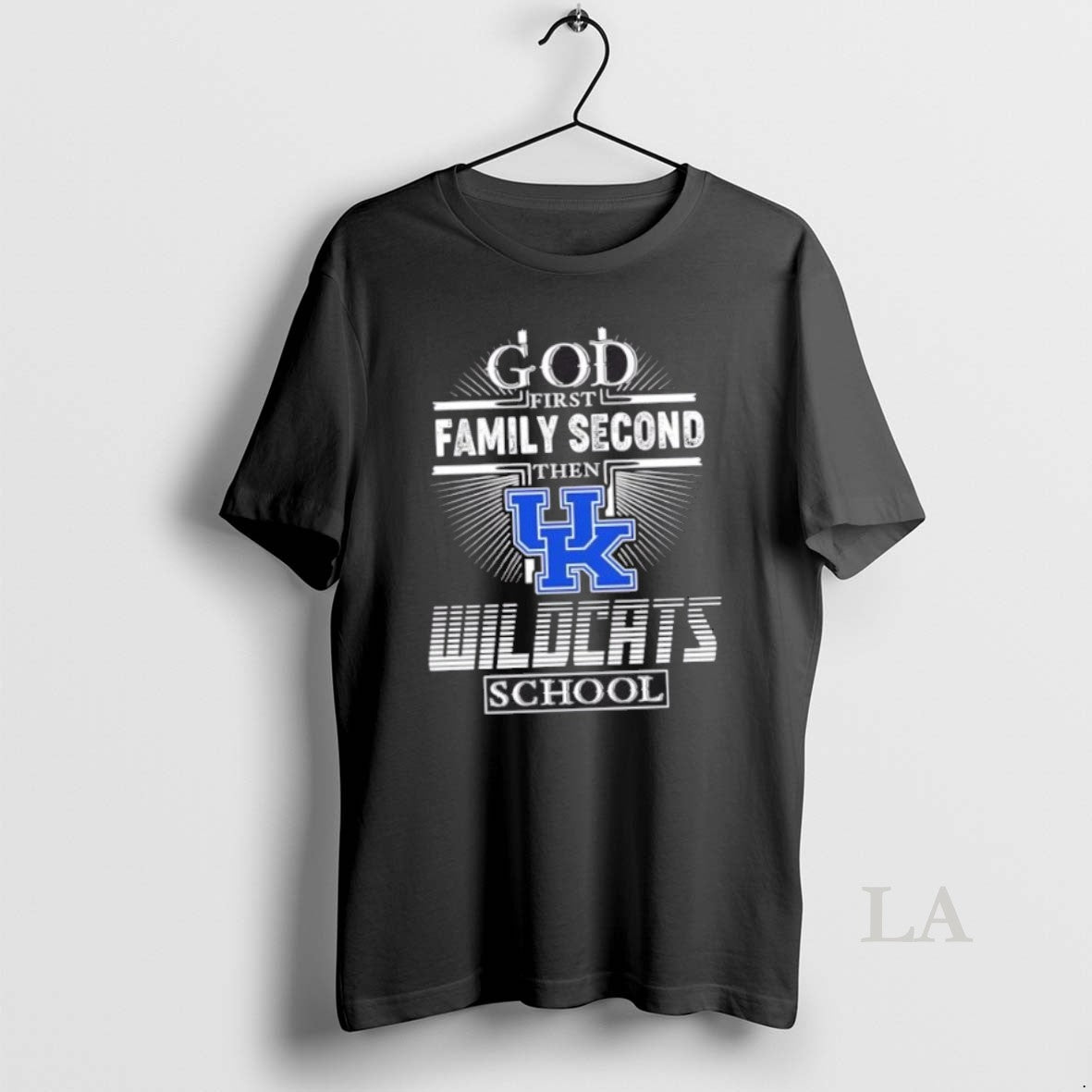 Original God First Family Second Then Kentucky - Adult & Kids T-Shirts, Sweatshirts & Hoodies apparel design preview 1