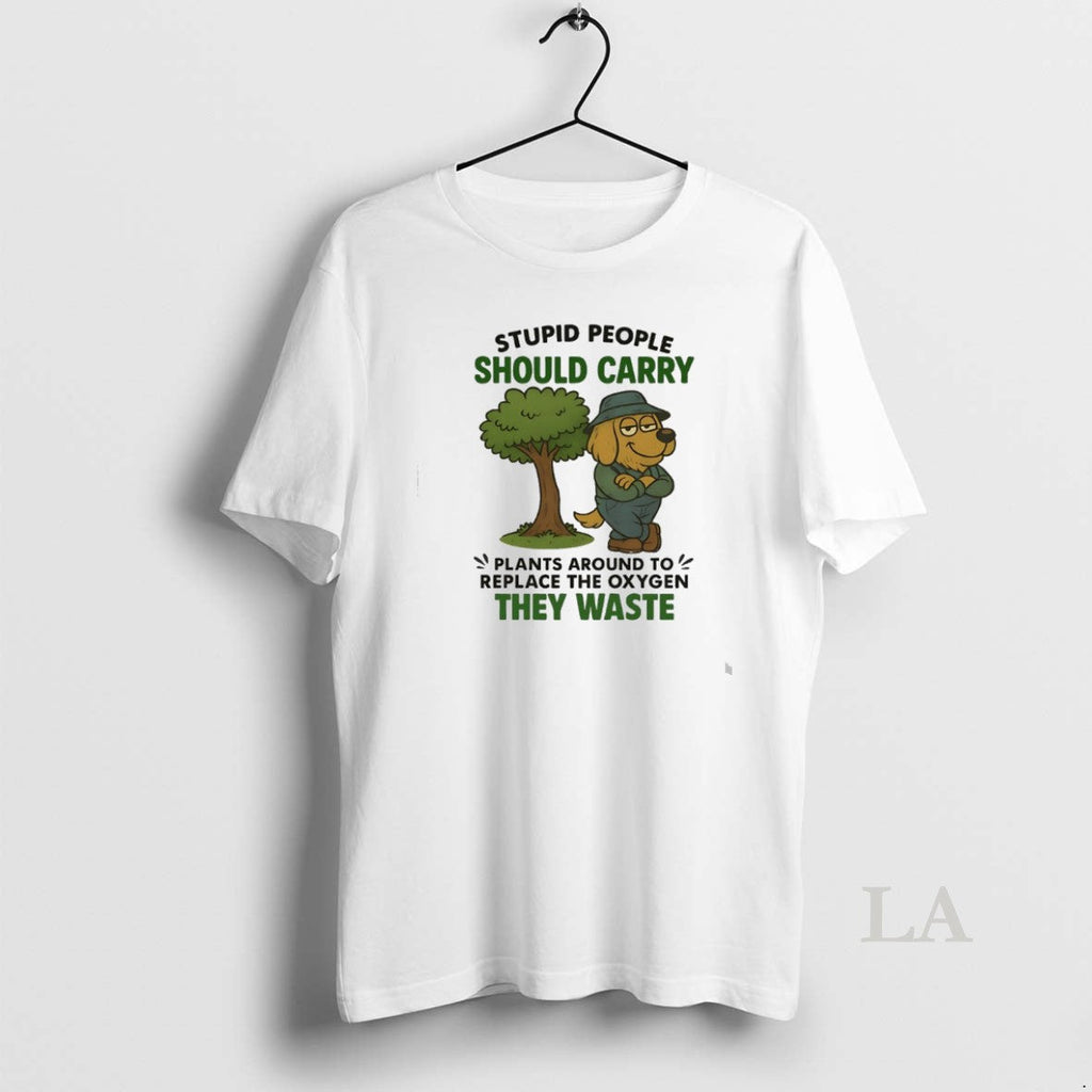 Original Golden Retriever Stupid People Should Carry - Adult & Kids T-Shirts, Sweatshirts & Hoodies apparel design preview 1