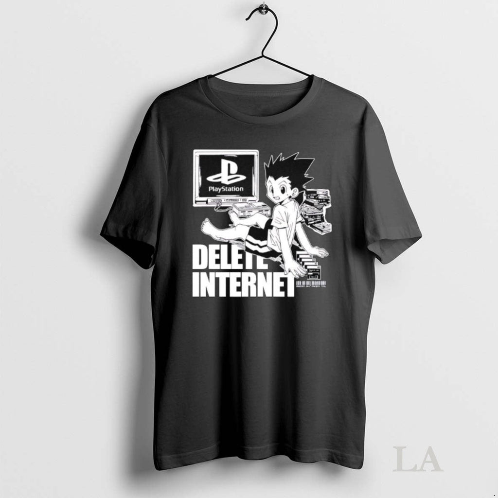 Original Gon Freecss Hunter X Playstation Delete - Adult & Kids T-Shirts, Sweatshirts & Hoodies apparel design preview 1