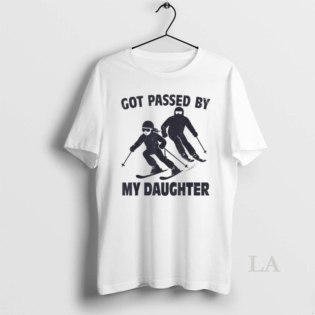 Original Got Passed By My Daughter Funny Skiing - Adult & Kids T-Shirts, Sweatshirts & Hoodies apparel design preview 1