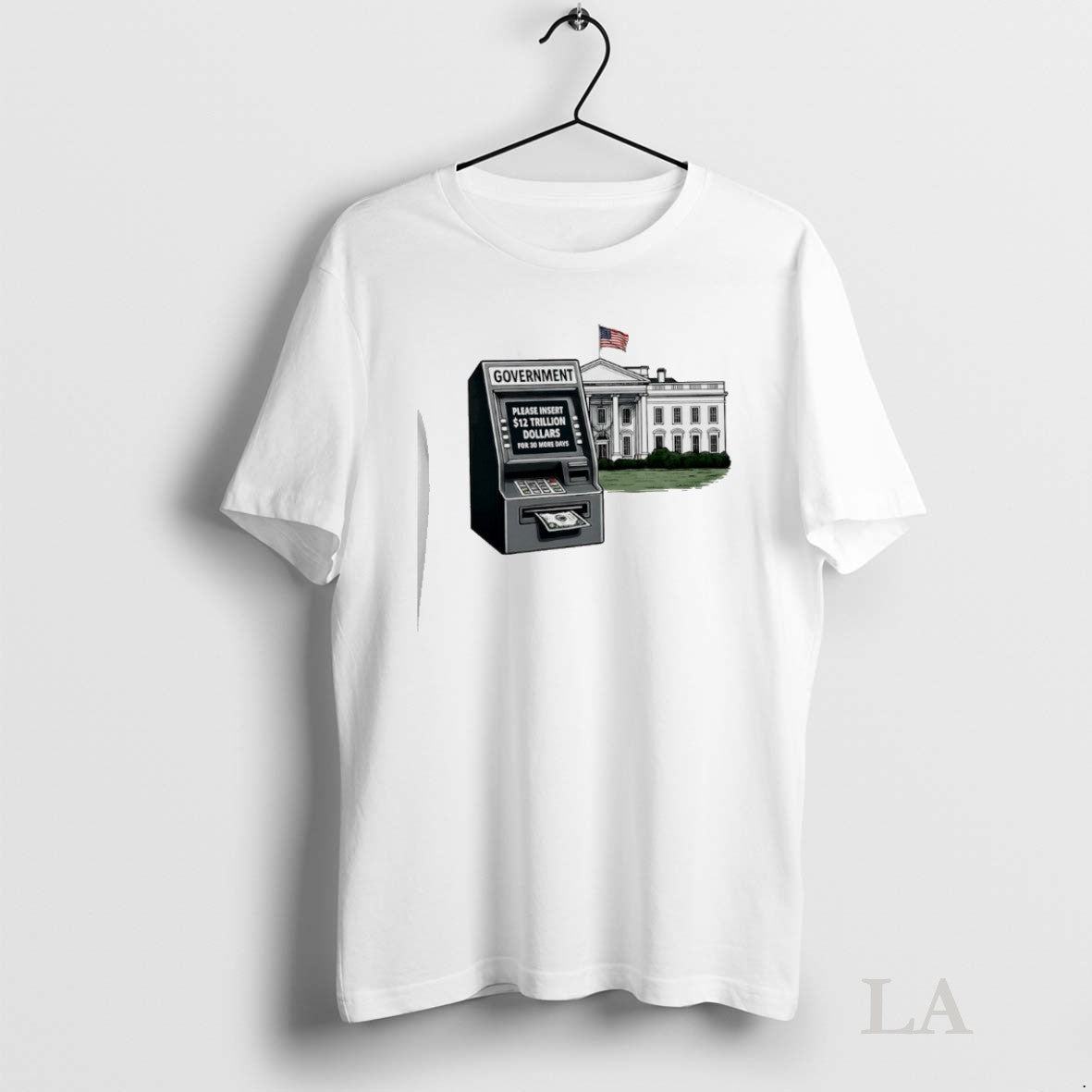 Original Government Shutdown 2025 Please Insert 12 - Adult & Kids T-Shirts, Sweatshirts & Hoodies apparel design preview 1