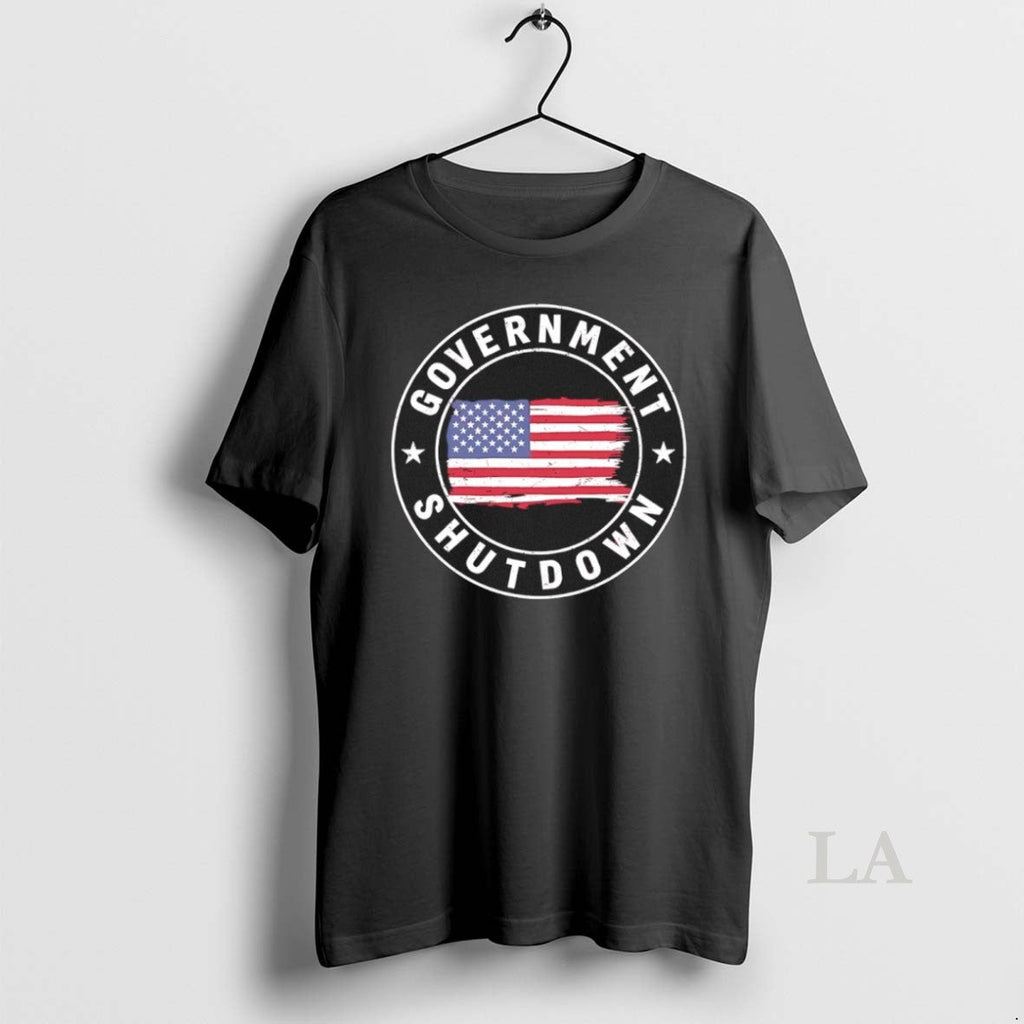 Original Government Shutdown American Flag Logo - Adult & Kids T-Shirts, Sweatshirts & Hoodies apparel design preview 1