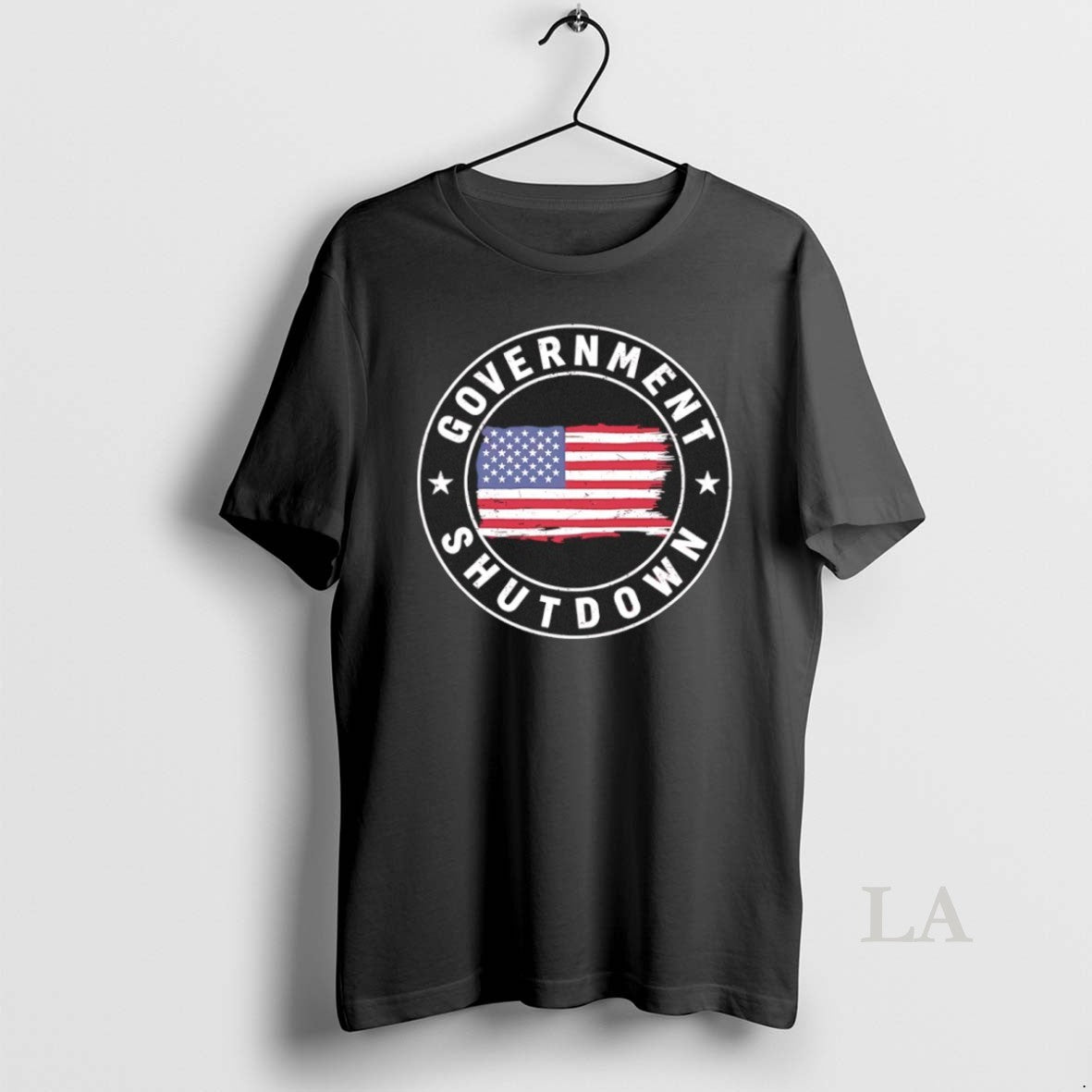 Original Government Shutdown American Flag Logo - Adult & Kids T-Shirts, Sweatshirts & Hoodies apparel design preview 1