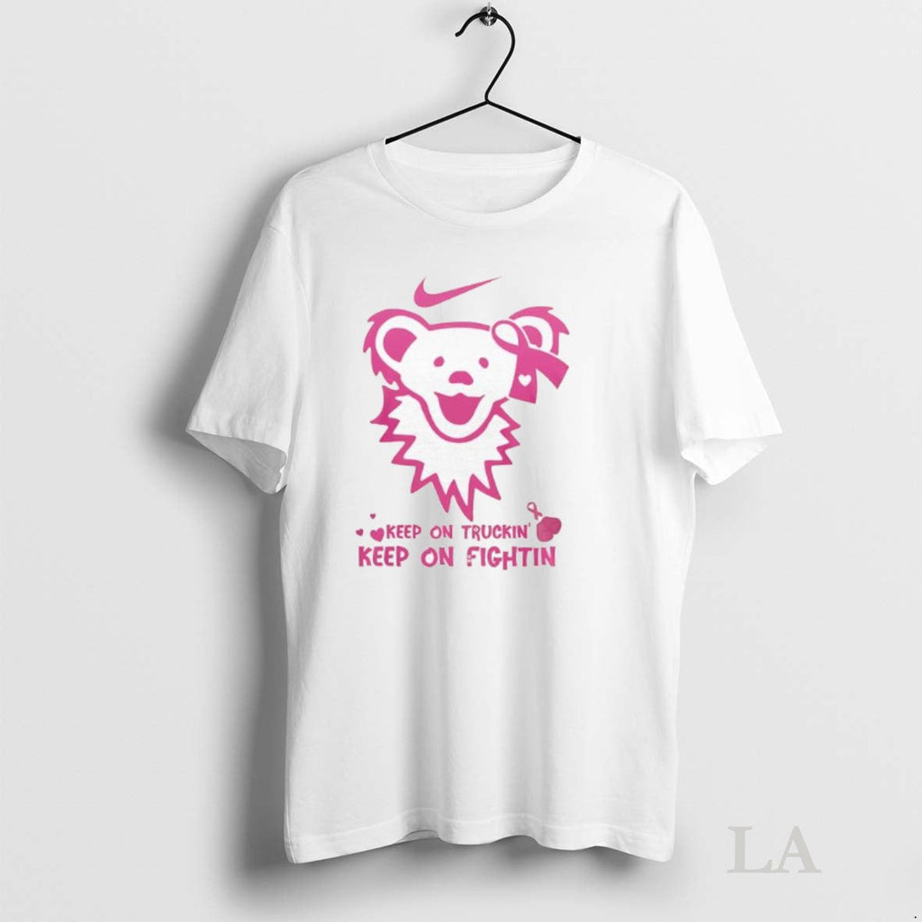 Original Grateful Dead Bear Keep On Truckin Fightin - Adult & Kids T-Shirts, Sweatshirts & Hoodies apparel design preview 1