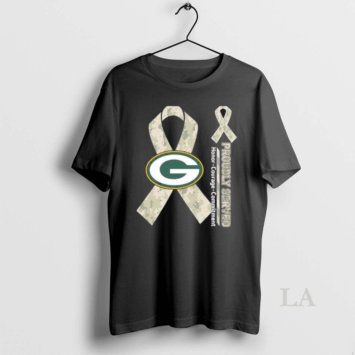 Original Green Bay Packers Proudly Served Honor - Adult & Kids T-Shirts, Sweatshirts & Hoodies apparel design preview 1