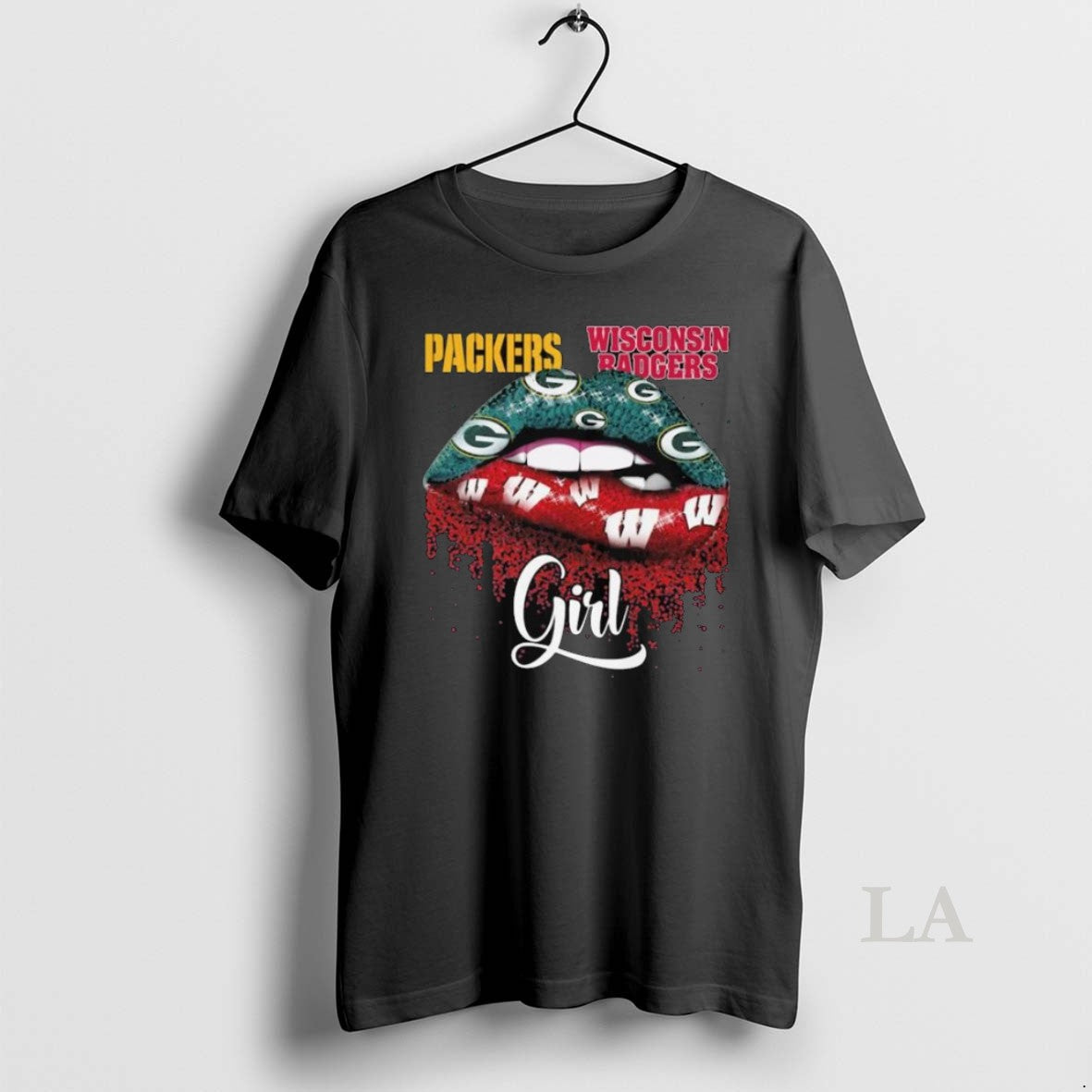 Original Green Bay Packers X Wisconsin Badgers Girl - Adult & Kids T-Shirts, Sweatshirts & Hoodies apparel design preview 1