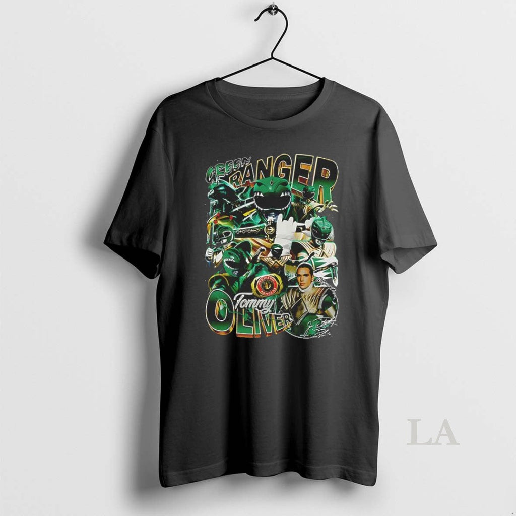 Original Green Ranger Tommy Oliver Superman Graphic - Adult & Kids T-Shirts, Sweatshirts & Hoodies apparel design preview 1