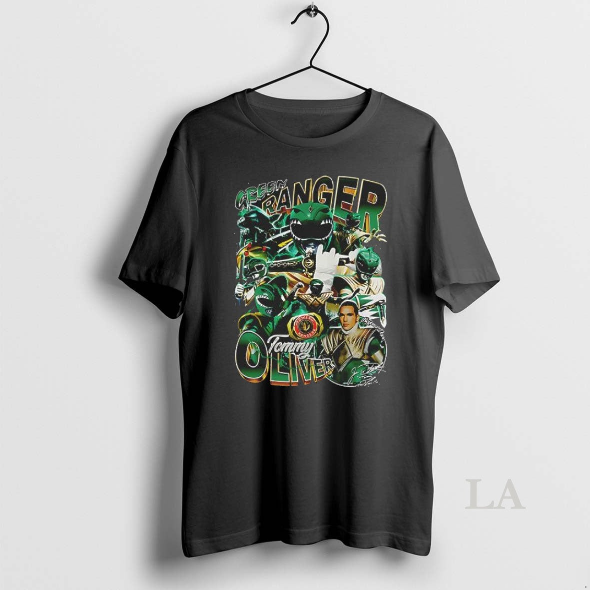 Original Green Ranger Tommy Oliver Superman Graphic - Adult & Kids T-Shirts, Sweatshirts & Hoodies apparel design preview 1