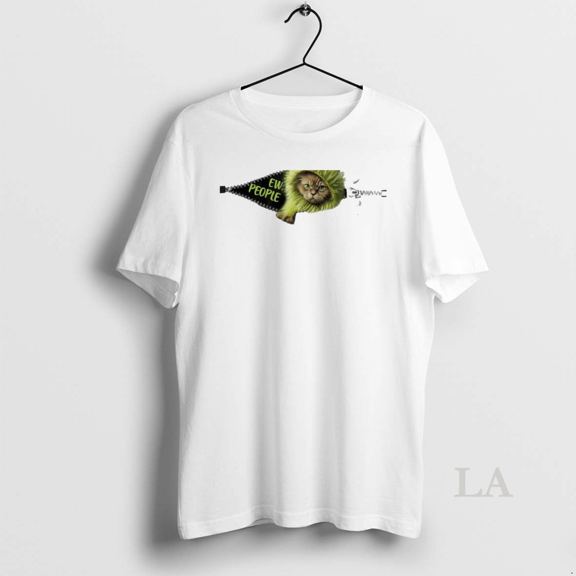 Original Grinch Cat Ew People White - Adult & Kids T-Shirts, Sweatshirts & Hoodies apparel design preview 1