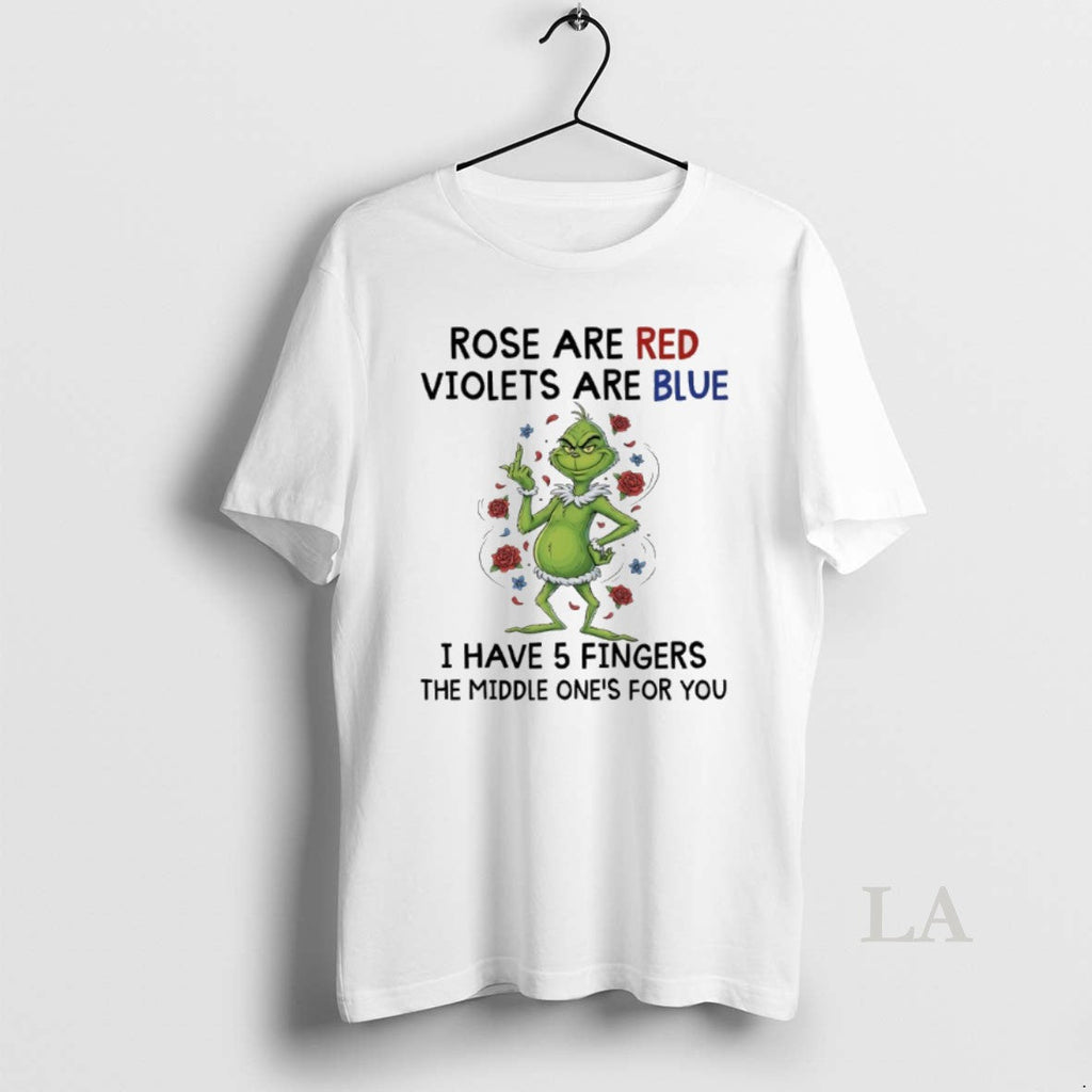 Original Grinch Christmas Rose Are Red Violets Blue I - Adult & Kids T-Shirts, Sweatshirts & Hoodies apparel design preview 1