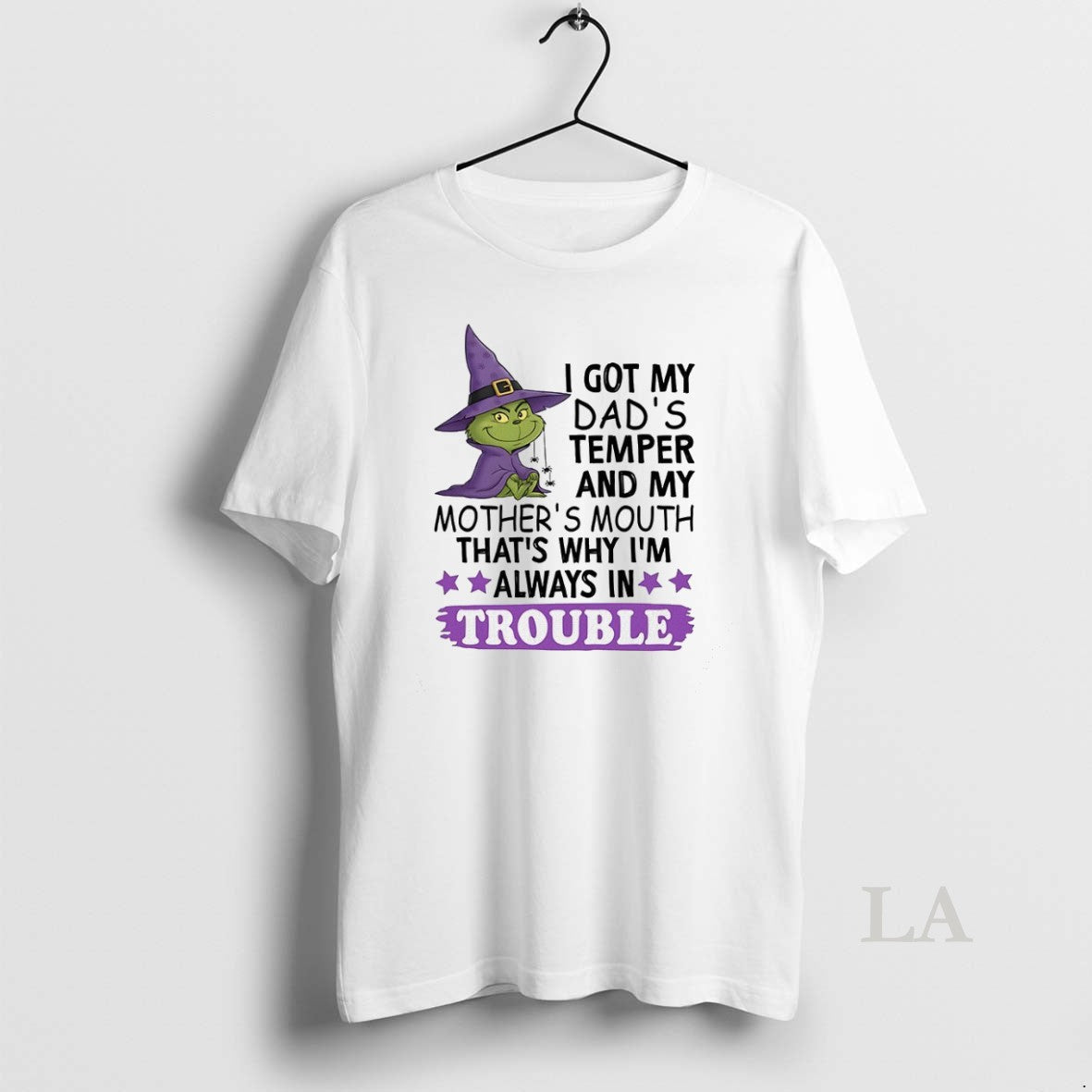 Original Grinch I Got My Dads Temper And Mothers - Adult & Kids T-Shirts, Sweatshirts & Hoodies apparel design preview 1
