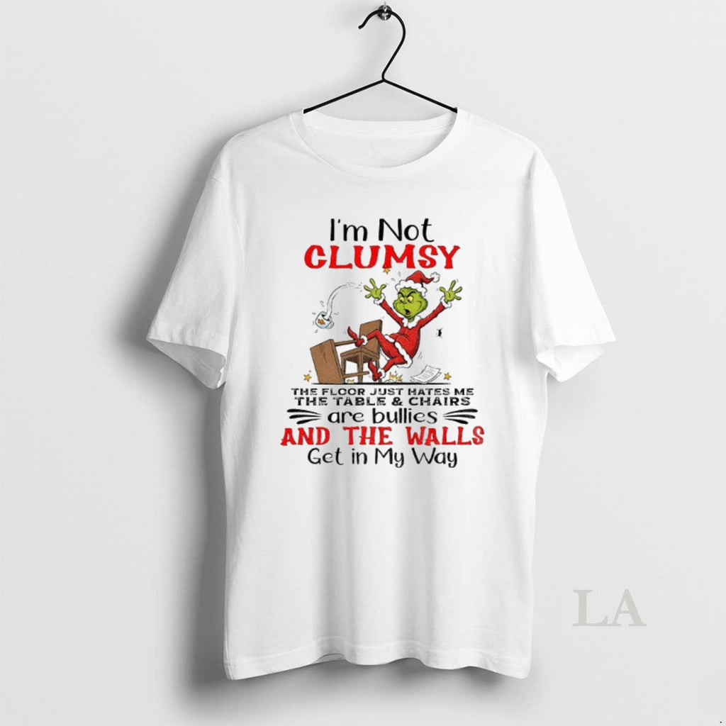 Original Grinch Im Not Clumsy The Floor Just Hates Me - Adult & Kids T-Shirts, Sweatshirts & Hoodies apparel design preview 1