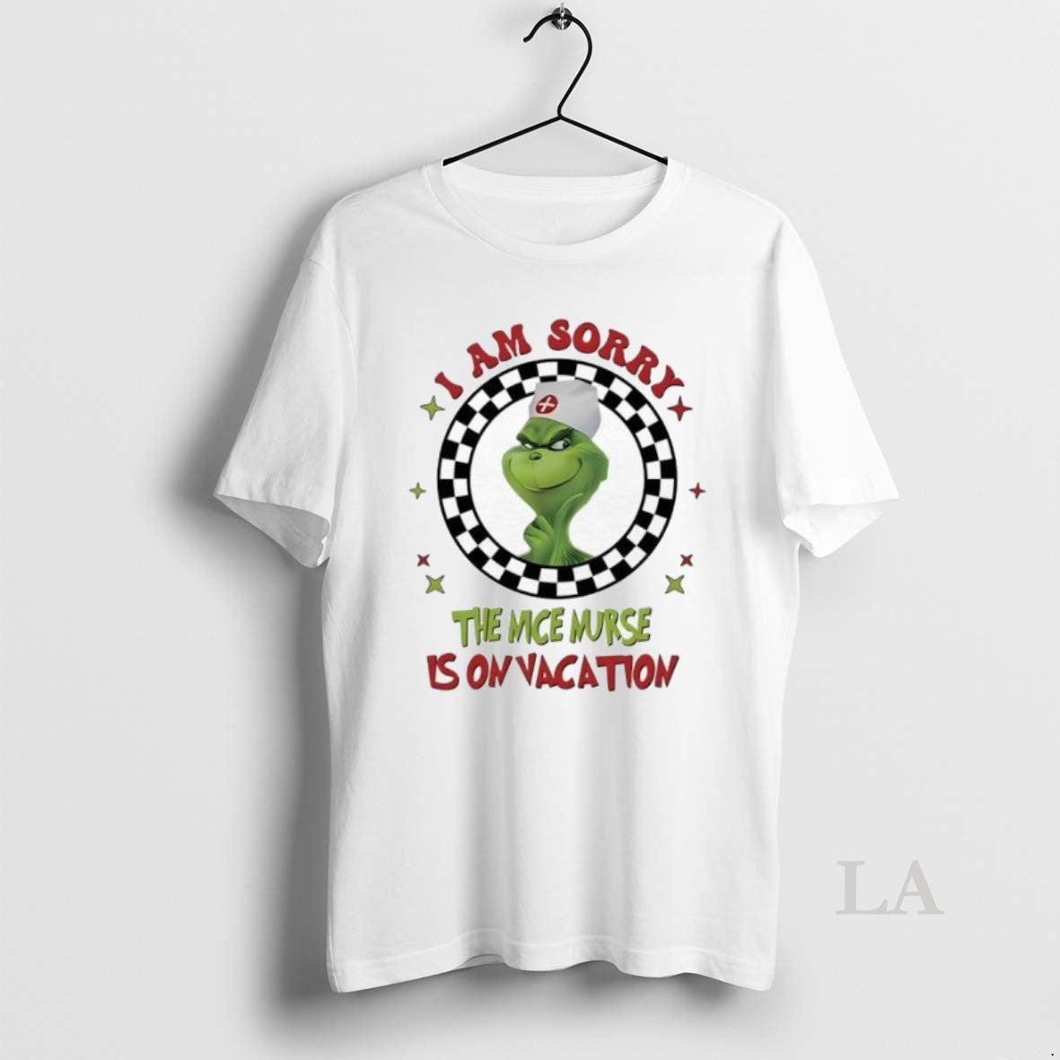 Original Grinch Nurse I Am Sorry The Nice Is On - Adult & Kids T-Shirts, Sweatshirts & Hoodies apparel design preview 1