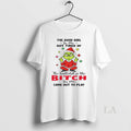 Original Grinch Santa Hat Middle Finger The Good Girl - Adult & Kids T-Shirts, Sweatshirts & Hoodies apparel design preview 1