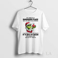 Original Grinch Santa Hat My Mind A Dangerous Place - Adult & Kids T-Shirts, Sweatshirts & Hoodies apparel design preview 1