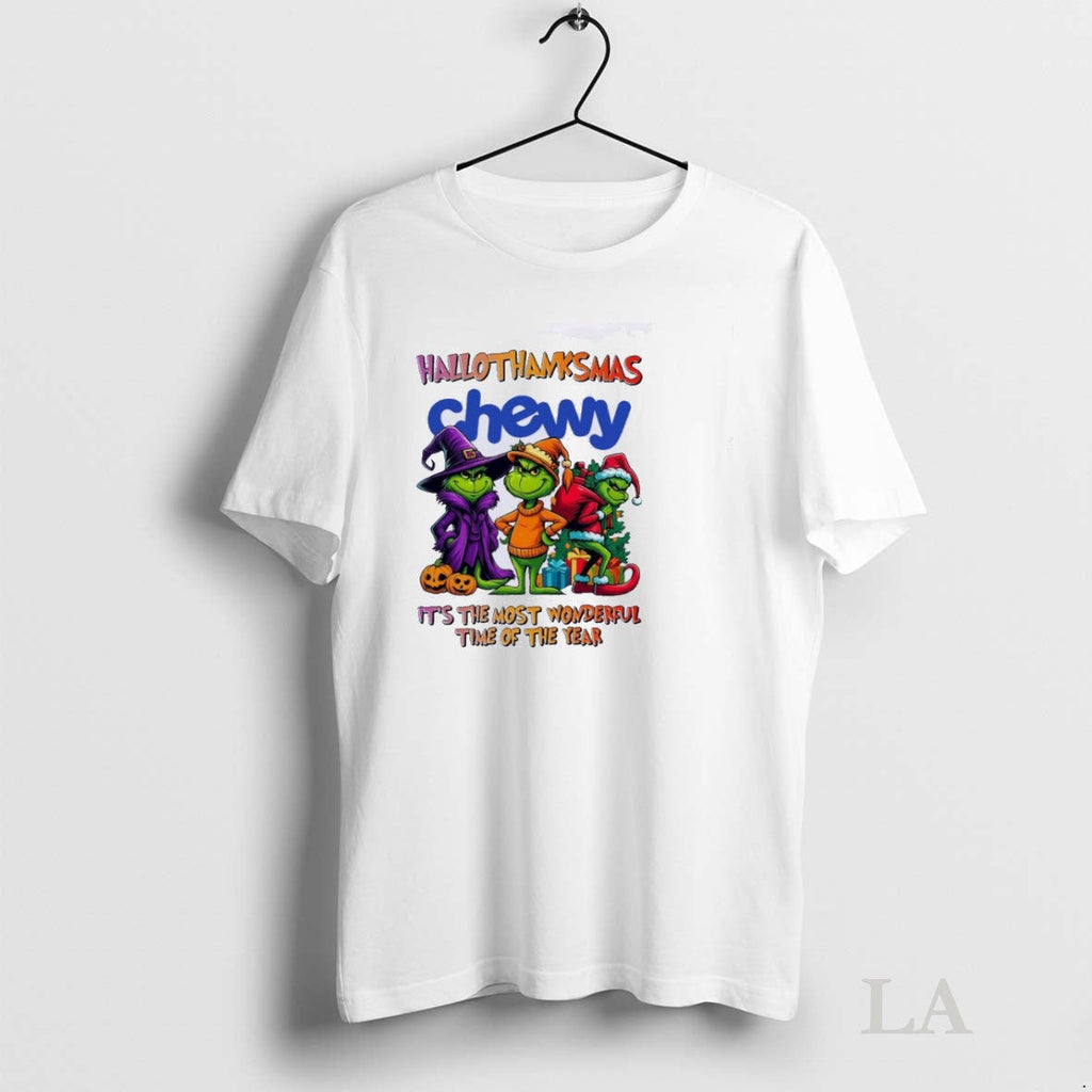 Original Grinch X Chewy Hallothanksmas Its The Most - Adult & Kids T-Shirts, Sweatshirts & Hoodies apparel design preview 1
