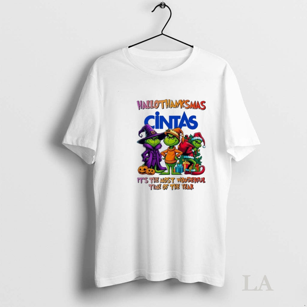 Original Grinch X Cintas Hallothanksmas Its The Most - Adult & Kids T-Shirts, Sweatshirts & Hoodies apparel design preview 1