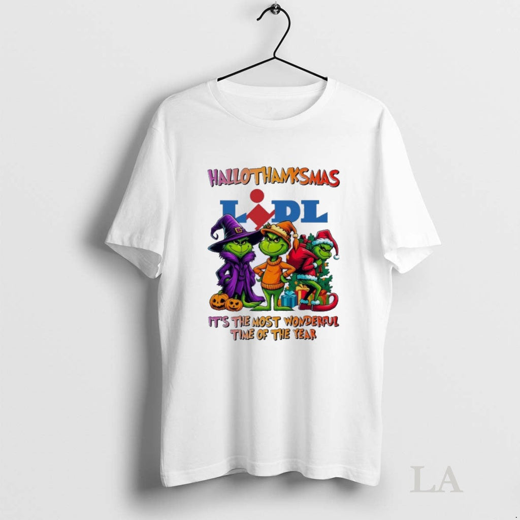 Original Grinch X Lidl Hallothanksmas Its The Most - Adult & Kids T-Shirts, Sweatshirts & Hoodies apparel design preview 1
