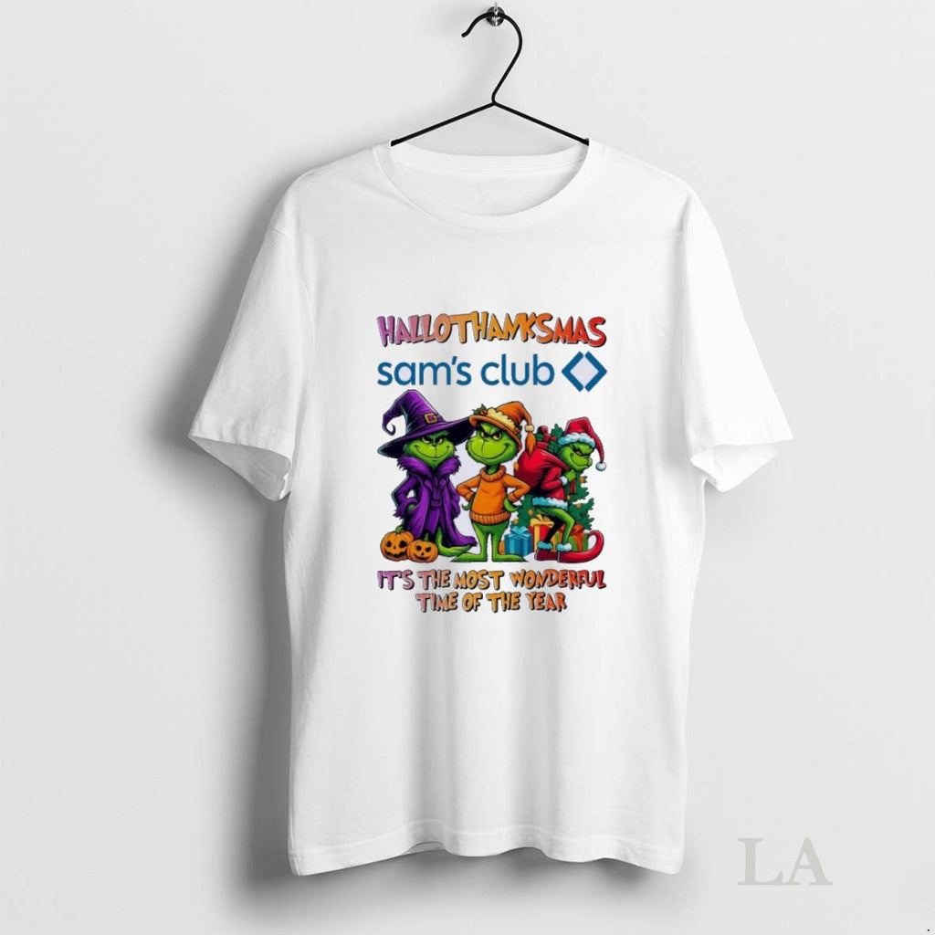 Original Grinch X Sams Club Hallothanksmas Its The - Adult & Kids T-Shirts, Sweatshirts & Hoodies apparel design preview 1