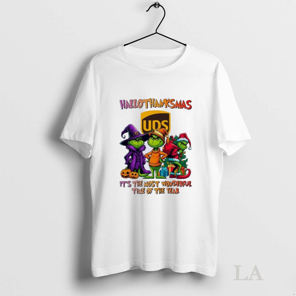 Original Grinch X Ups Hallothanksmas Its The Most - Adult & Kids T-Shirts, Sweatshirts & Hoodies apparel design preview 1