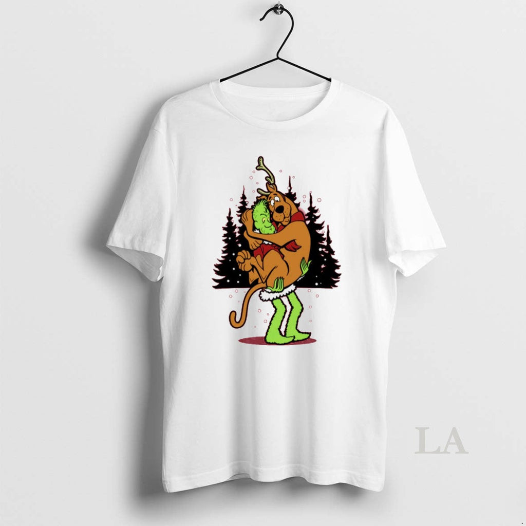 Original Grinch And Scooby Doo Shaggy Funny Christmas - Adult & Kids T-Shirts, Sweatshirts & Hoodies apparel design preview 1