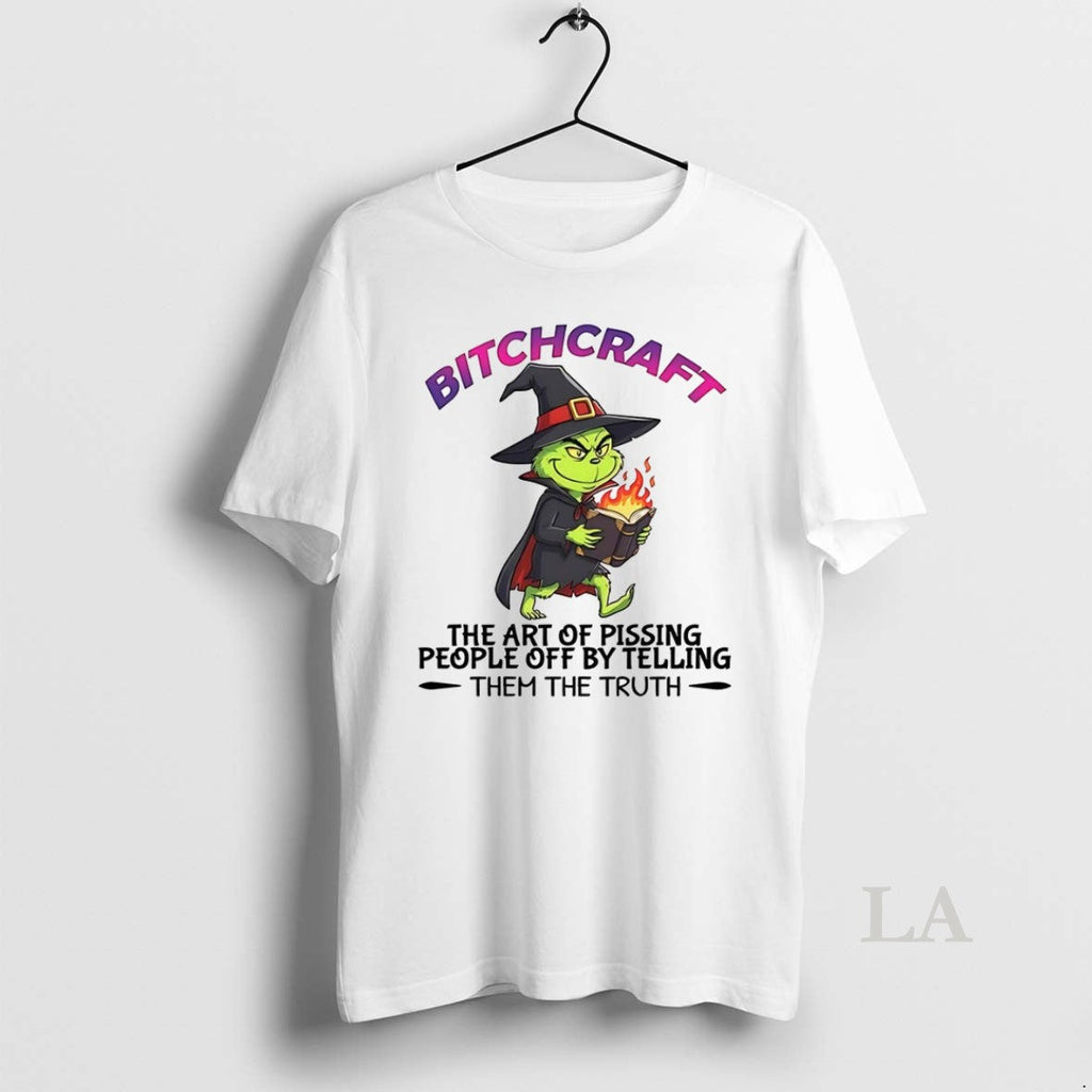Original Grinch Bitchcraft The Art Of Pissing People - Adult & Kids T-Shirts, Sweatshirts & Hoodies apparel design preview 1