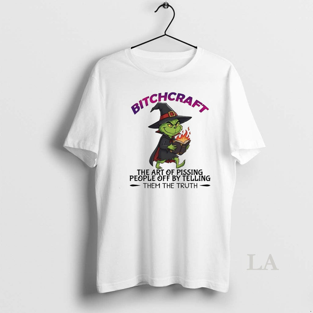 Original Grinch Bitchcraft The Art Of Pissing People - Adult & Kids T-Shirts, Sweatshirts & Hoodies apparel design preview 1