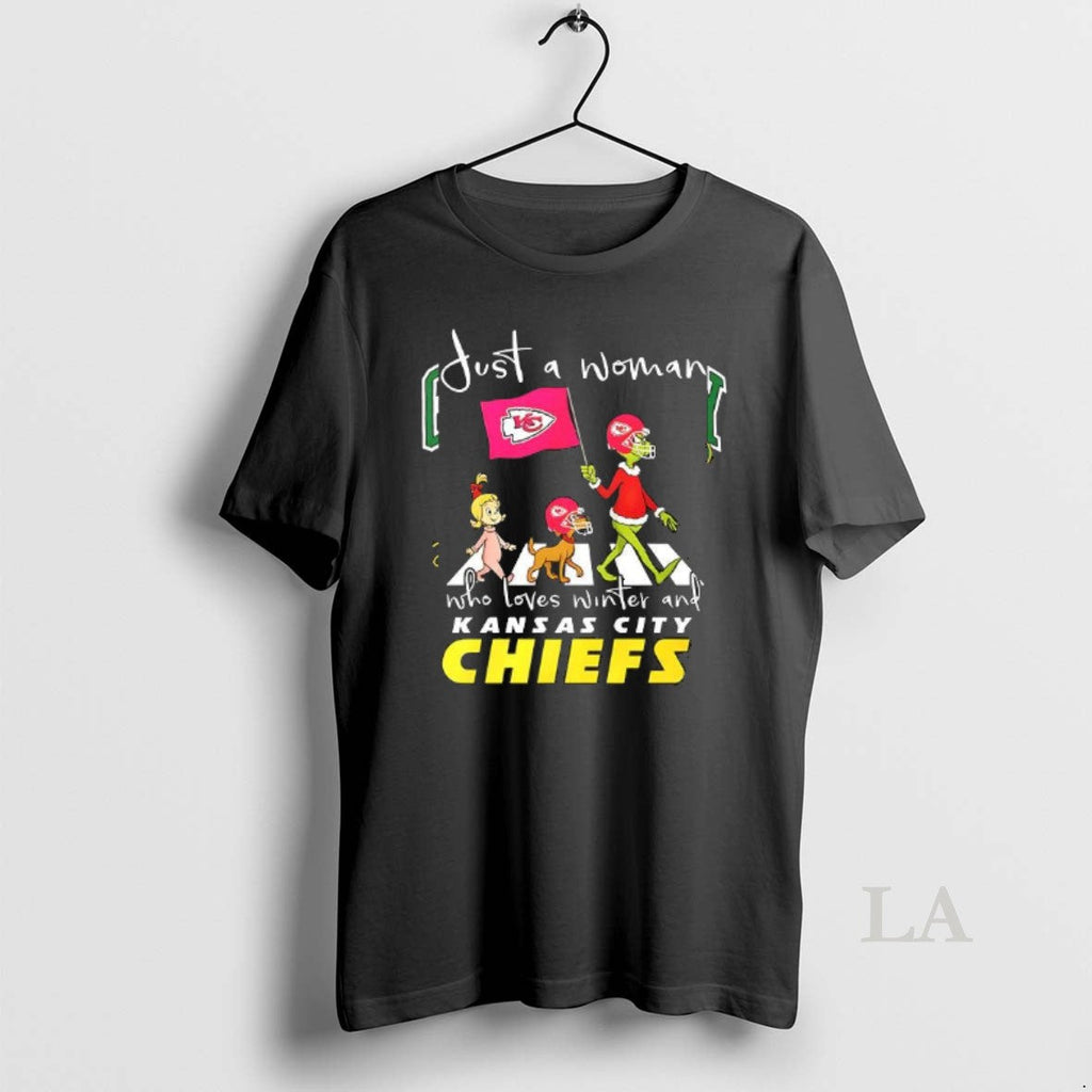 Original Grinch Just A Woman Who Loves Winter And - Adult & Kids T-Shirts, Sweatshirts & Hoodies apparel design preview 1