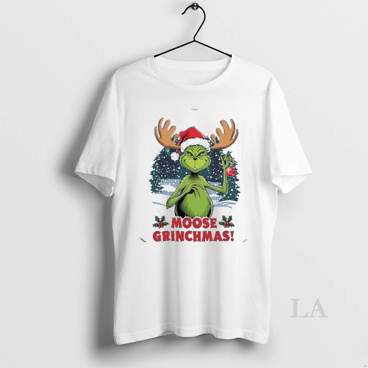 Original Grinch Moose Grinchmas Christmas White - Adult & Kids T-Shirts, Sweatshirts & Hoodies apparel design preview 1