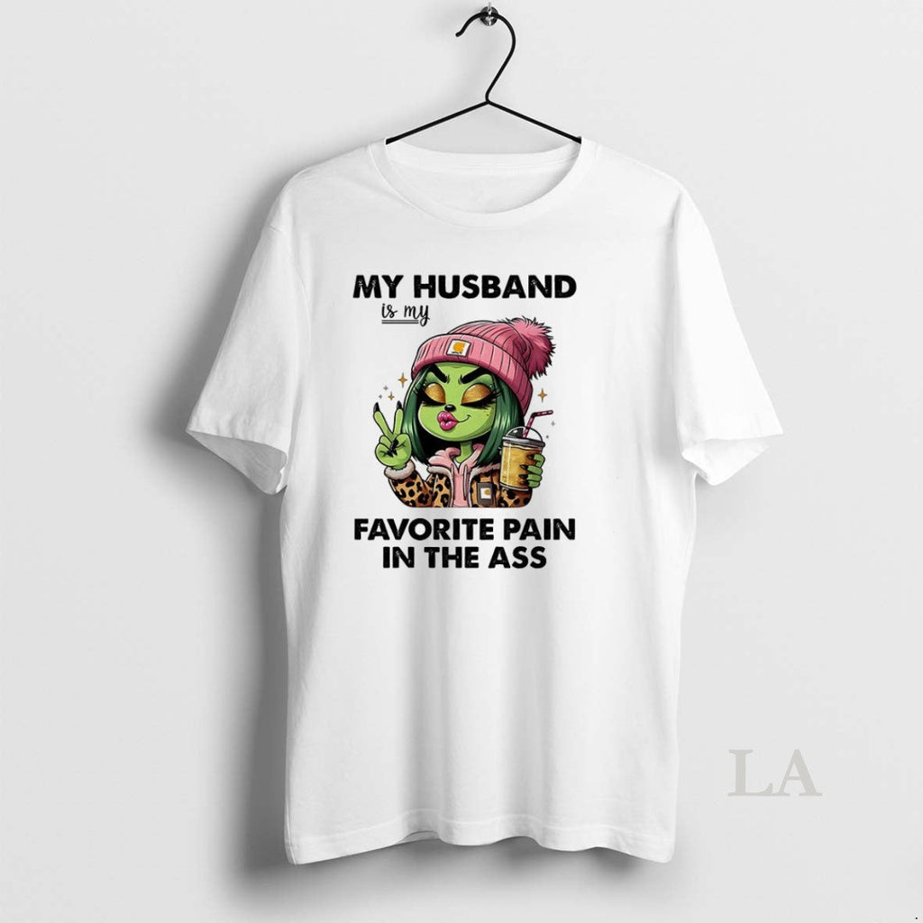 Original Grinch My Husband Is Favorite Pain In The - Adult & Kids T-Shirts, Sweatshirts & Hoodies apparel design preview 1