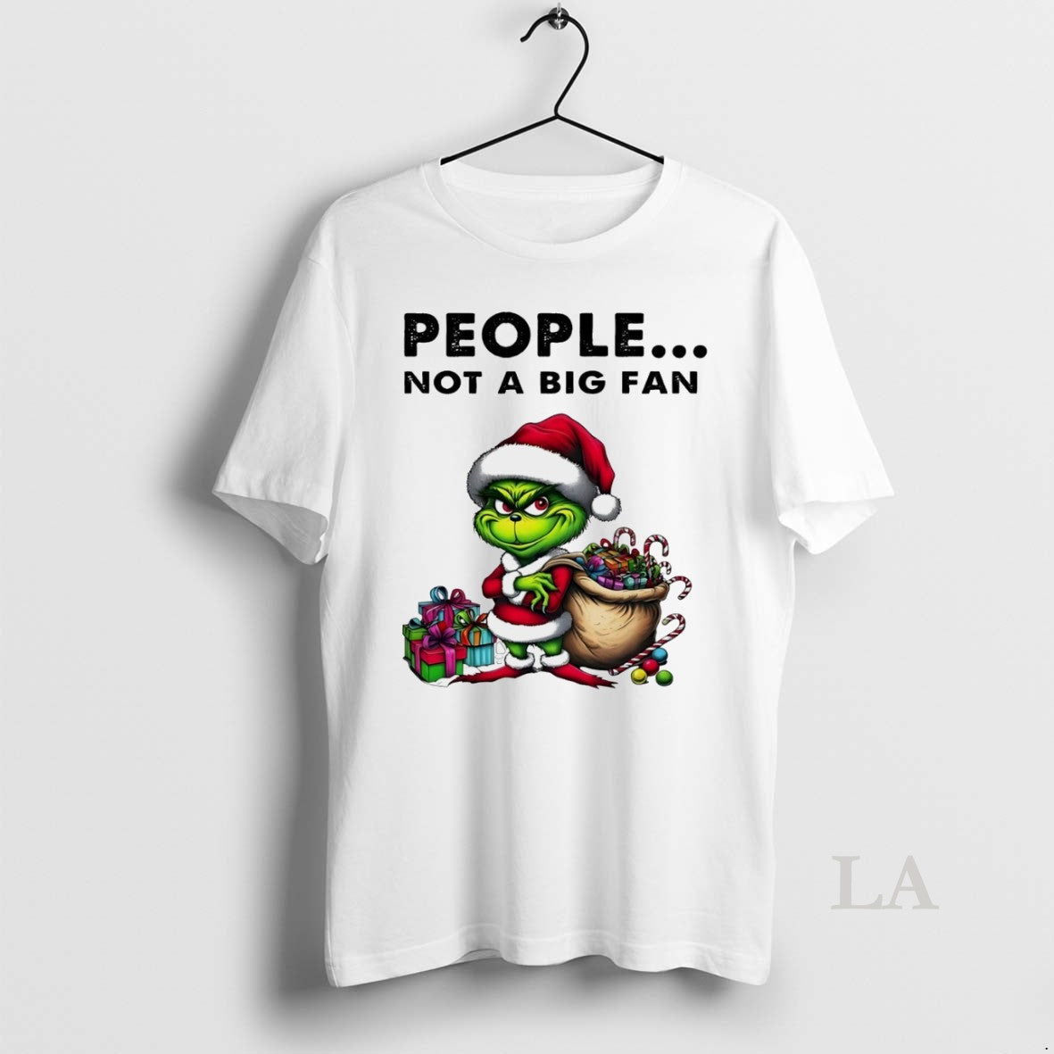 Original Grinch People Not A Big Fan Christmas White - Adult & Kids T-Shirts, Sweatshirts & Hoodies apparel design preview 1