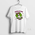 Original Grinch Rolling Up Some Christmas Spirit - Adult & Kids T-Shirts, Sweatshirts & Hoodies apparel design preview 1