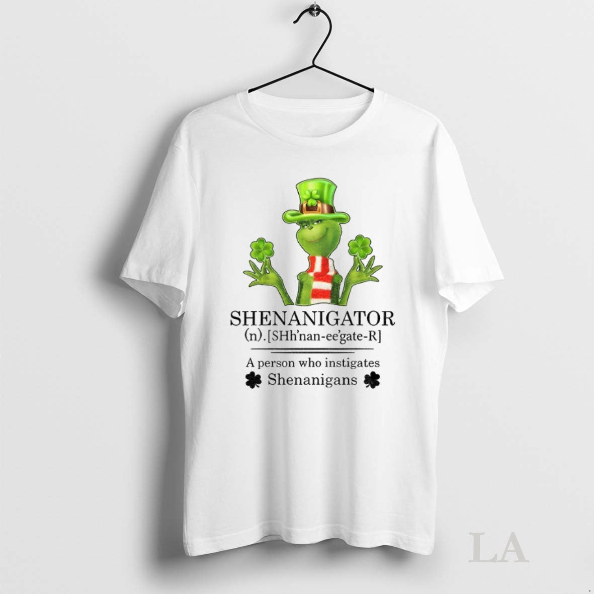 Original Grinch Shamrock Shenanigator Definition A - Adult & Kids T-Shirts, Sweatshirts & Hoodies apparel design preview 1
