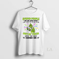 Original Grinch Stupid People Are Like Glow Sticks I - Adult & Kids T-Shirts, Sweatshirts & Hoodies apparel design preview 1