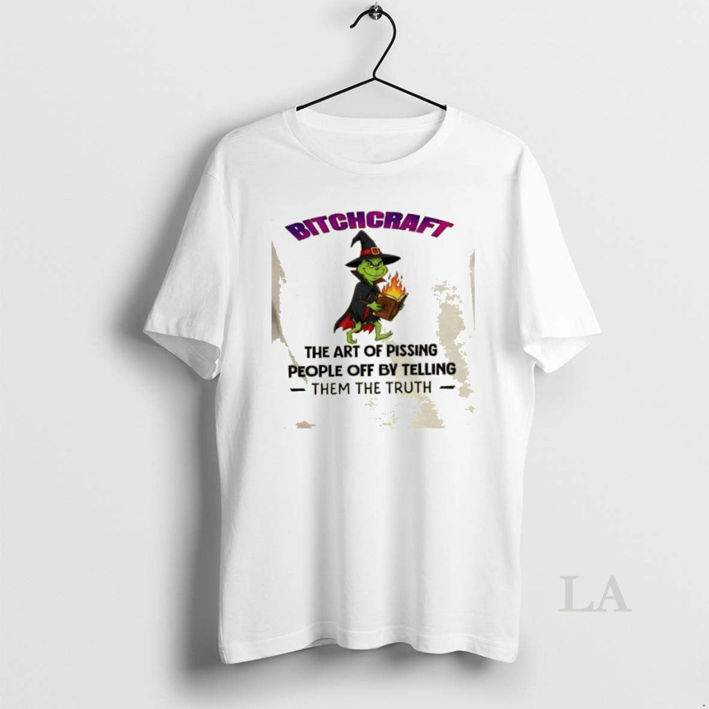 Original Grinch Wizard Bitchcraft The Art Of Pissing - Adult & Kids T-Shirts, Sweatshirts & Hoodies apparel design preview 1